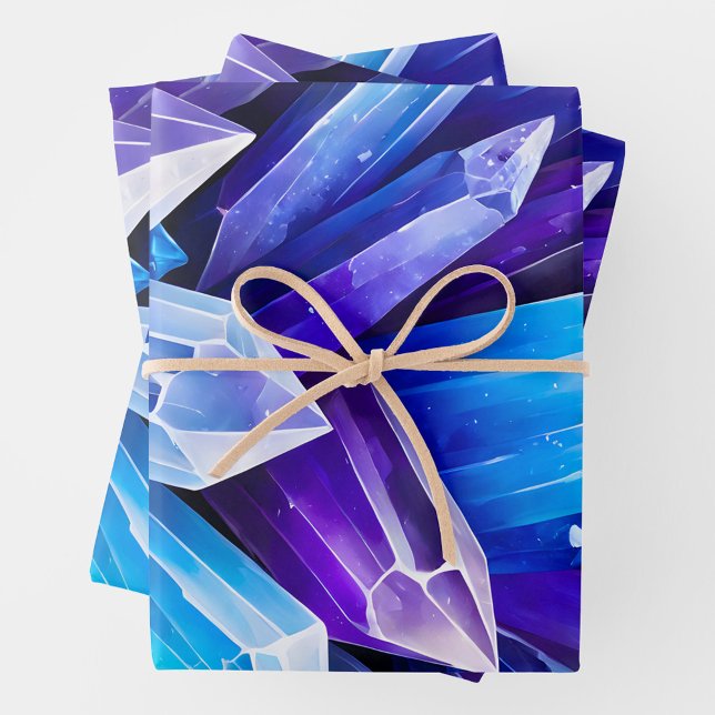 Colourful Rock Crystal Art Wrapping Paper Sheets (Creator Uploaded)