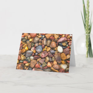 Colourful Rocks and Pebbles Card
