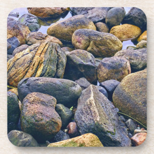 Colourful rocks coaster