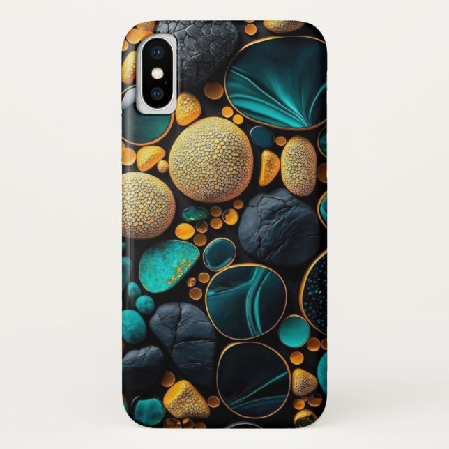 colourful rocks iphone case (Back)