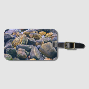 Colourful rocks luggage tag