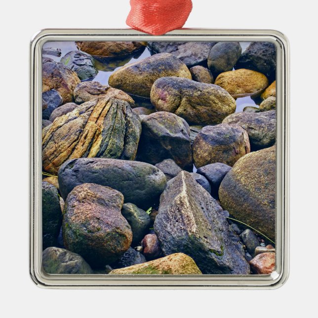 Colourful rocks    metal tree decoration (Front)