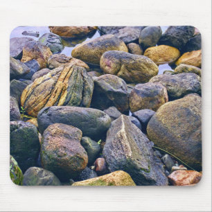 Colourful rocks mouse mat