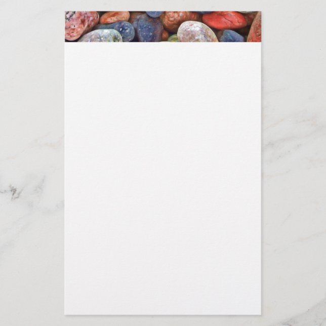 Colourful Rocks Stationery (Front)