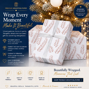 Colourful rolls of wrapping paper featuring variou