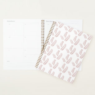 Colourful rolls of wrapping paper featuring variou planner