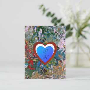 Colourful Romantic Heart Holiday Card