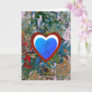 Colourful Romantic Hearts Valentine Greeting Card