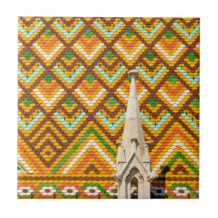 Colourful roof Matthias Church Budapest Tile