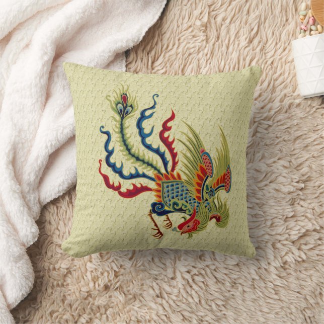 Colourful Rooster Art Cushion (Blanket)