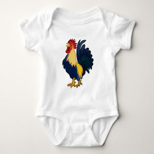 Colourful Rooster Baby Bodysuit