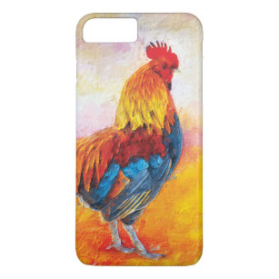 Colourful Rooster Digital Art Painting Case-Mate iPhone Case
