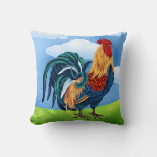 Colourful Rooster Pillow