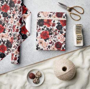 Colourful Rose Destination Wrapping Paper