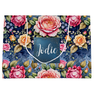 Colourful Rose Fantasy Large Gift Bag