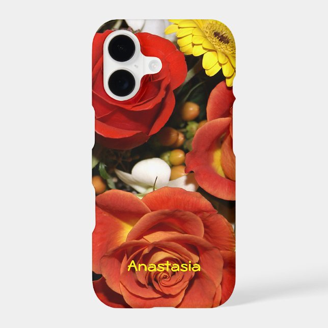 Colourful Rose Floral Bouquet Photograph (Back)