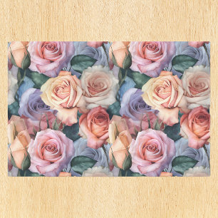 Colourful Rose Pattern Flower floral  Tissue Paper
