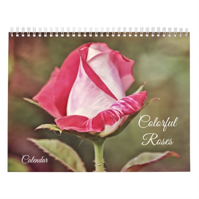 Colourful Roses Flower Calendar (Cover)