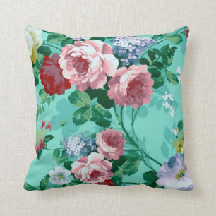 Colourful Roses & Flowers Cushion