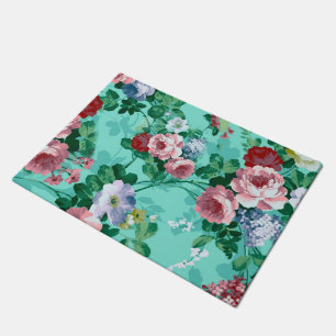 Colourful Roses & Flowers Doormat
