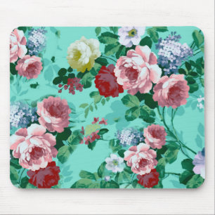 Colourful Roses & Flowers Mouse Mat
