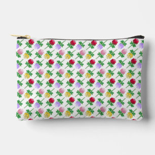Colourful Roses in a beautiful pattern Accessory Pouch