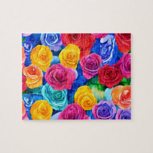 Colourful Roses Jigsaw Puzzle