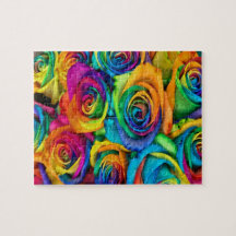 Colourful Roses Jigsaw Puzzle