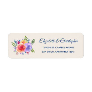 Colourful Roses Watercolor Floral