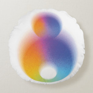 colourful round cushion