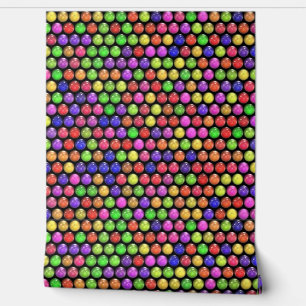 Colourful Round Marble Balls Pattern Wallpaper