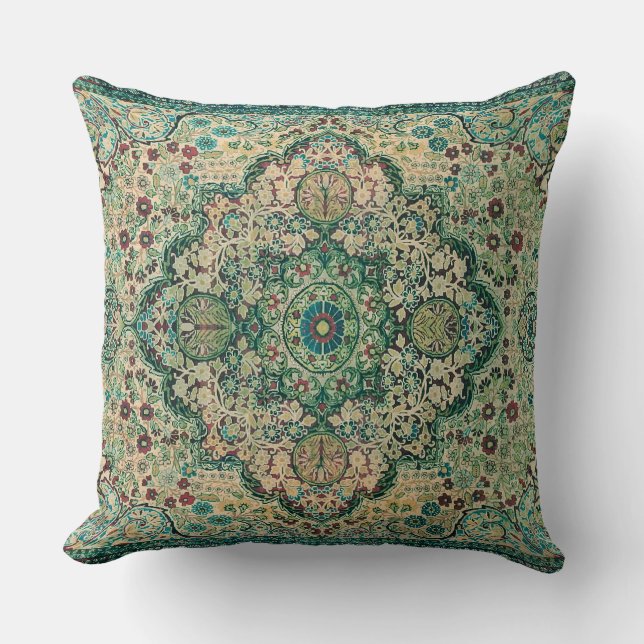 Colourful  Rug Tribal Motive Design Cushion (Front)