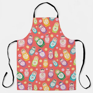 Colourful Russian Doll Apron
