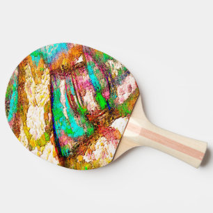 Colourful - Rustic and rough like roughcast Ping Pong Paddle