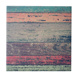 Colourful Rustic Beach Wood Tile