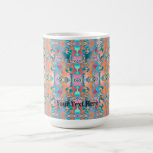 Colourful Rustic Boho Abstract Art Pattern Coffee Mug