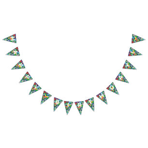 Colourful Safari Theme Birthday Busy Bunting 