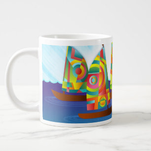 Colourful Sailboat Coffee Mug