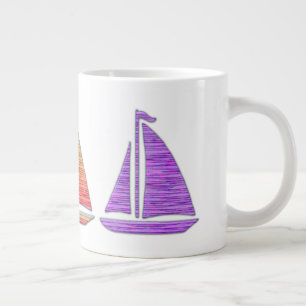 Colourful Sailboat Speciality Mug