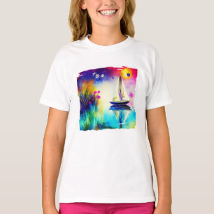 Colourful sailboat T-Shirt