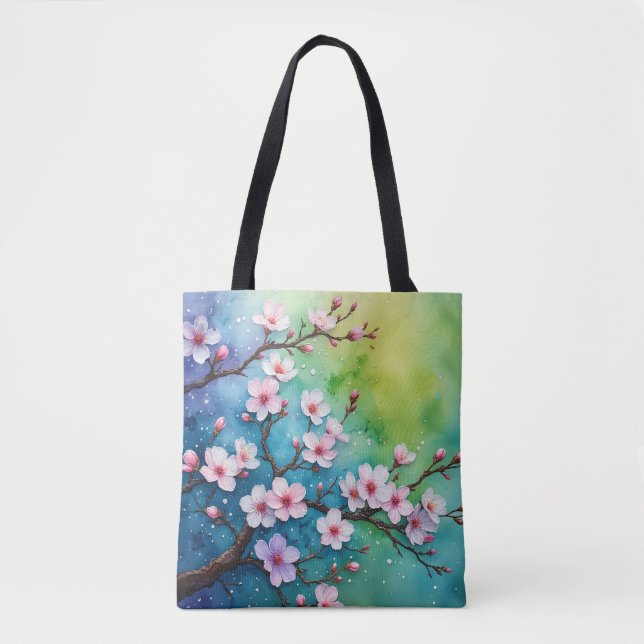 Colourful Sakura Fantasy Tote (Front)