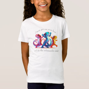 Colourful Salamanders do the Salamander Slide T-Shirt