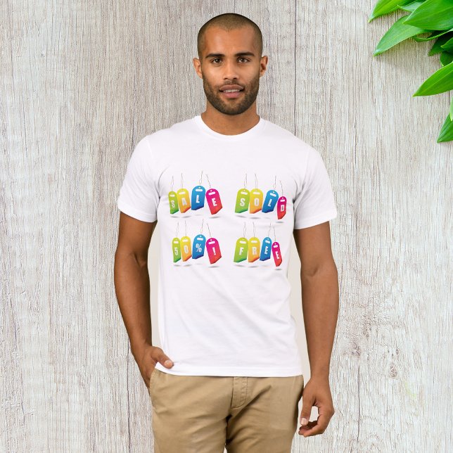 Colourful Sale Tags T-Shirt (Creator Uploaded)