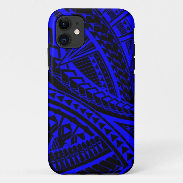 Colourful Samoan tattoo pattern Case-Mate iPhone Case (Back)