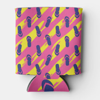 Colourful sandals, vintage background can cooler