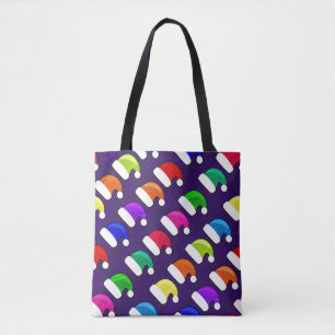 Colourful Santa Hats Tote Bag