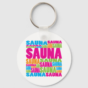 Colourful Sauna Key Ring