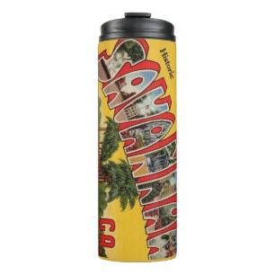 Colourful Savannah Georgia Greeting Thermal Tumble Thermal Tumbler