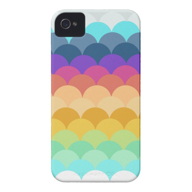 Colourful Scalloped IPhone 4 Case (Back)