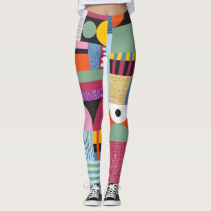 Colourful Scandinavian: Cheerful Pattern Mix. Leggings